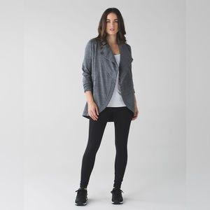 Lululemon That’s A Wrap Size 6 Heathered Snow Slub Coal